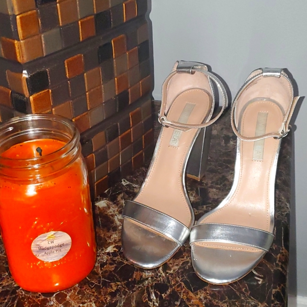 These are the 8.5 Silver DavidTutera heels.